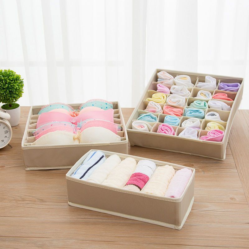 Fabric Drawer Organizer for Socks and Underwear Storage