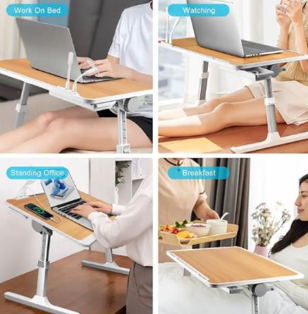 Adjustable Portable Laptop Bed Table