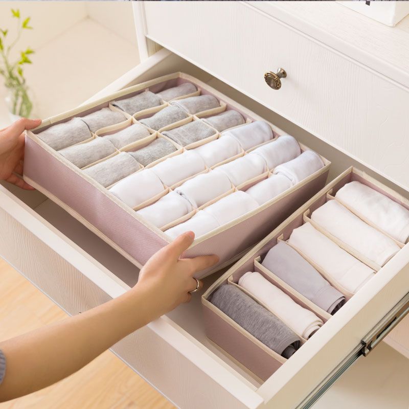 Fabric Drawer Organizer for Socks and Underwear Storage