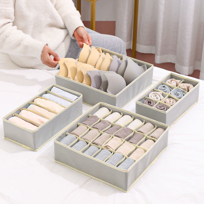 Fabric Drawer Organizer for Socks and Underwear Storage