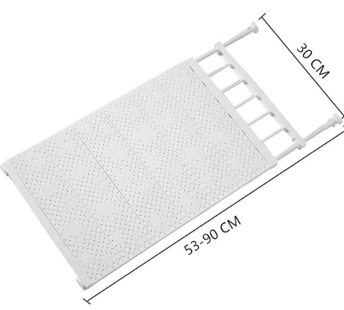Divided Shelf Organizer for Closet Storage