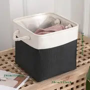 Foldable Linen Storage Basket - Dustproof & Durable