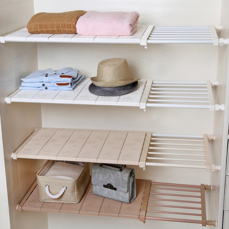 Divided Shelf Organizer for Closet Storage